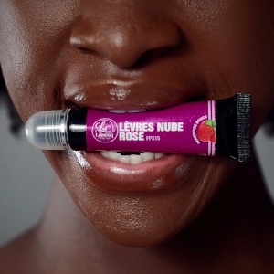 Lèvre nude rose framboise
